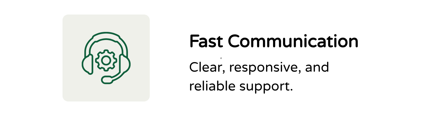 Icon of a headset with a gear in the center, representing customer support or technical assistance.
