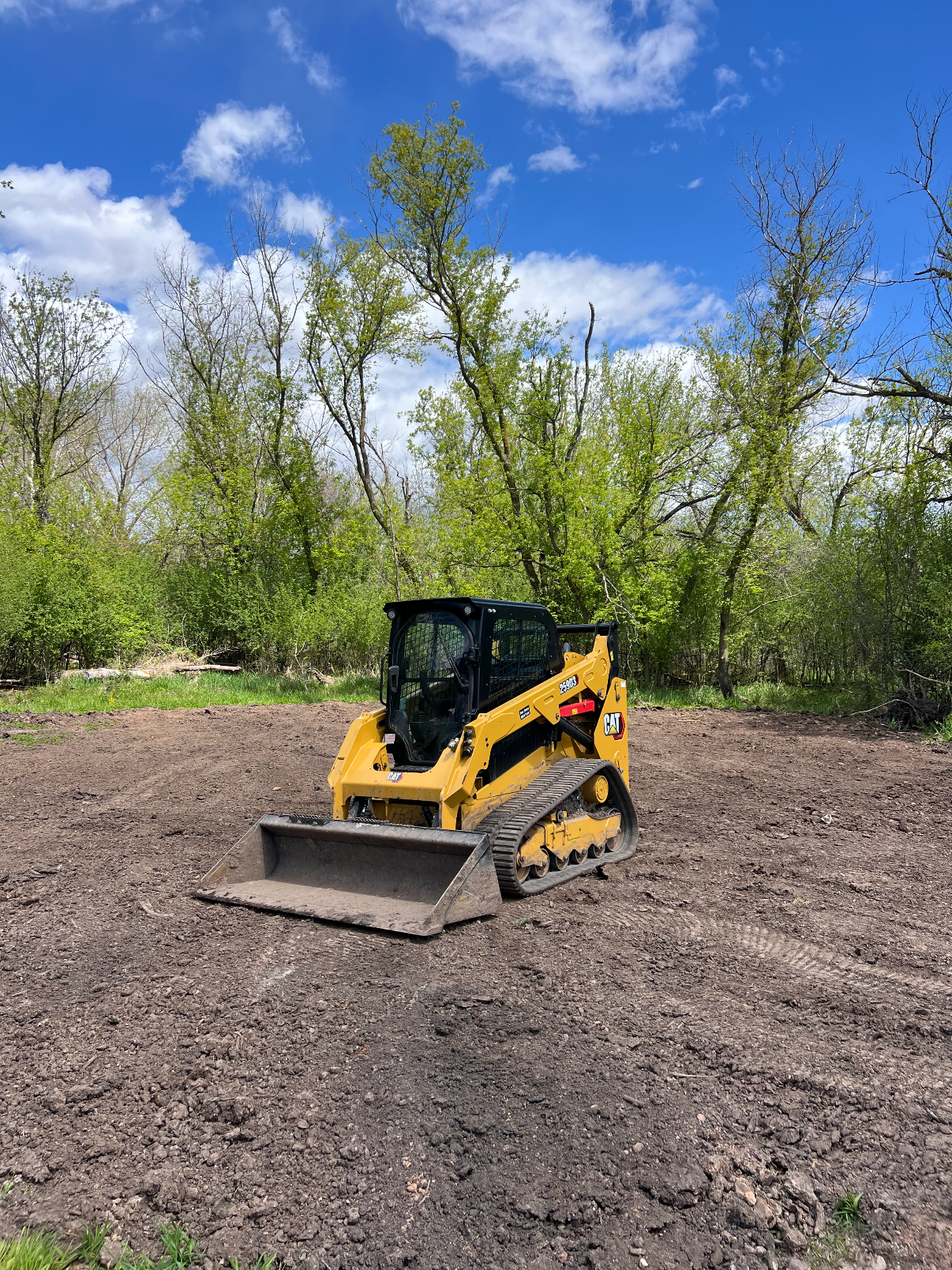 Rough Grading/ Land clearing in Winneconne, Wisconsin in preparation for a new construction house to be built.