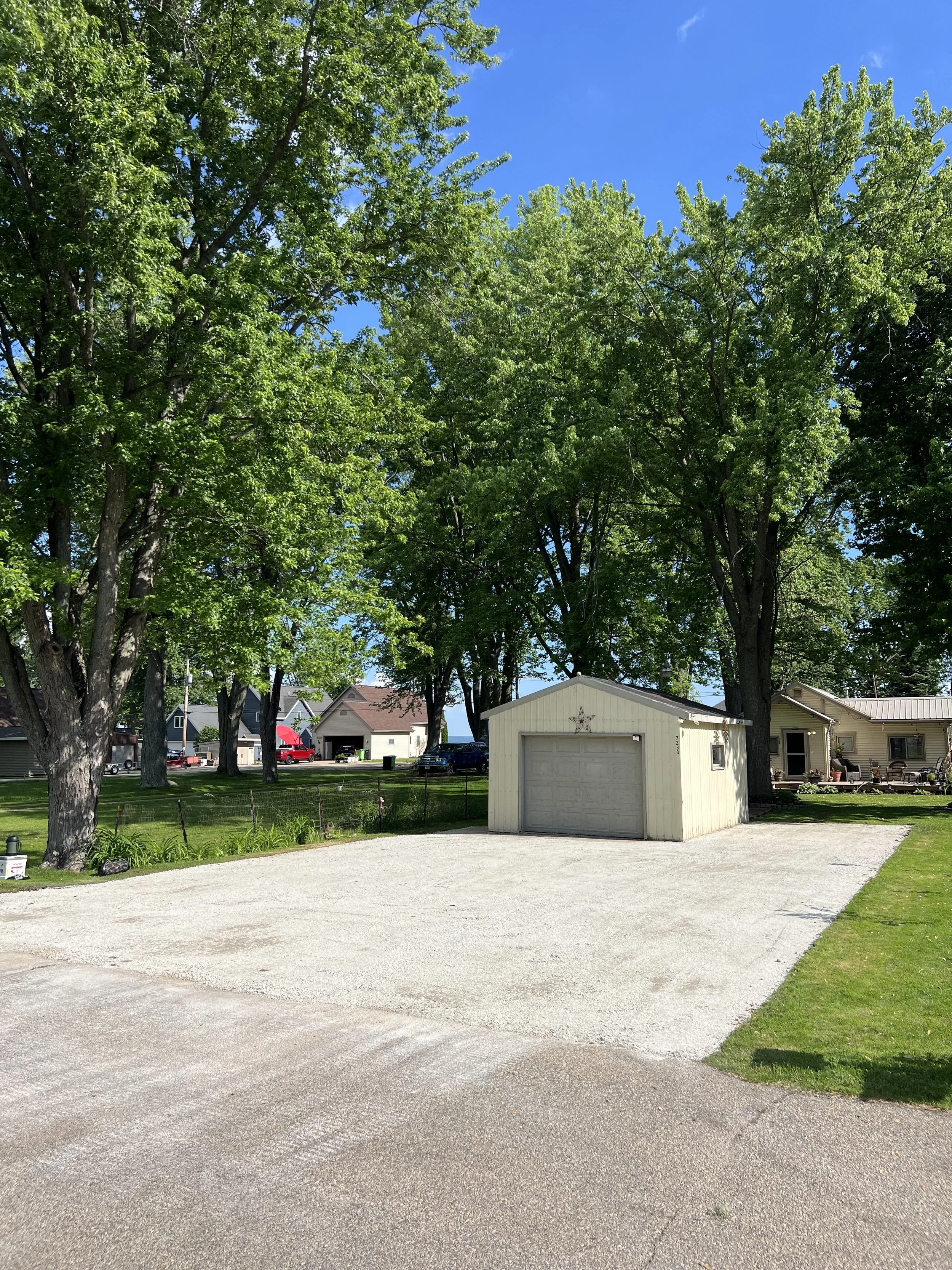 Gravel Driveway installation in Menasha, Wisconsin.