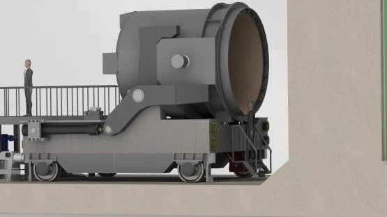 Ladle transfer car