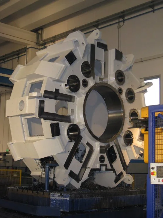 Transfer machine structure machining
