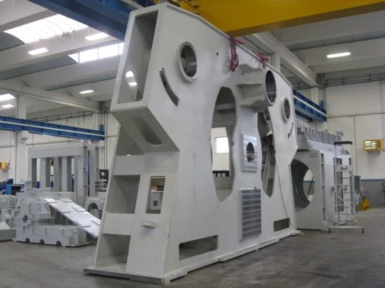 Profile bending machine frame