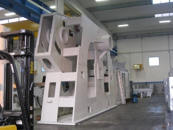 Profile bending machine frame