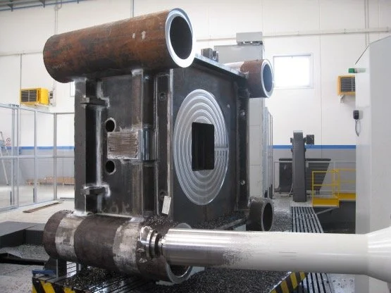 Moving press platen