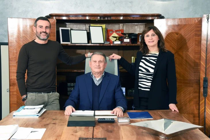Da sinistra: Sergio Lozza, Lorenzo Lozza e Laura Lozza