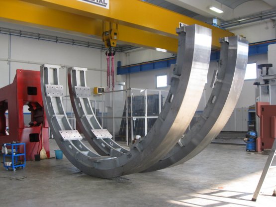 Finished oven wheel segments