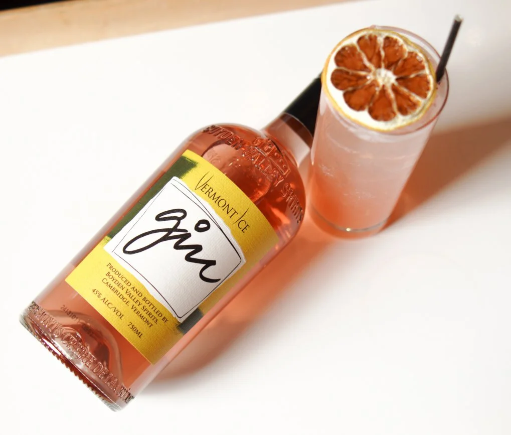 Strawberry Rhubarb Tom Collins