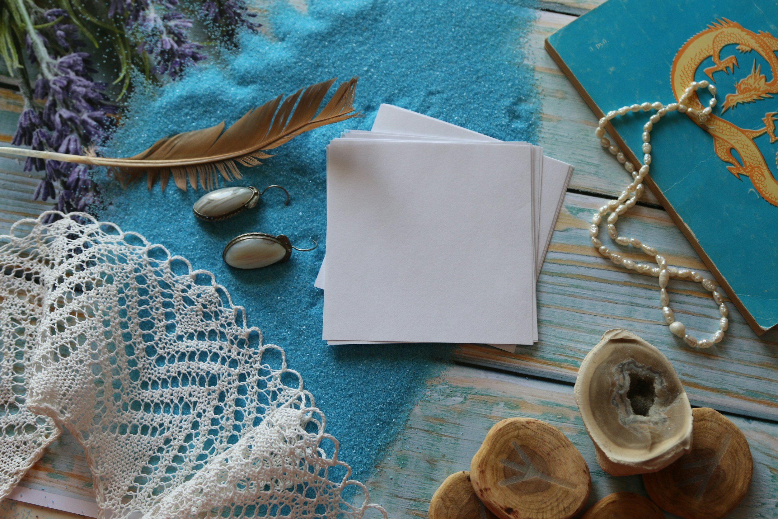 An altar prepared for the Grof Legacy Training, arranged with symbolic objects for healing and reflection, softly lit and intentionally curated to create a sacred ceremonial space.