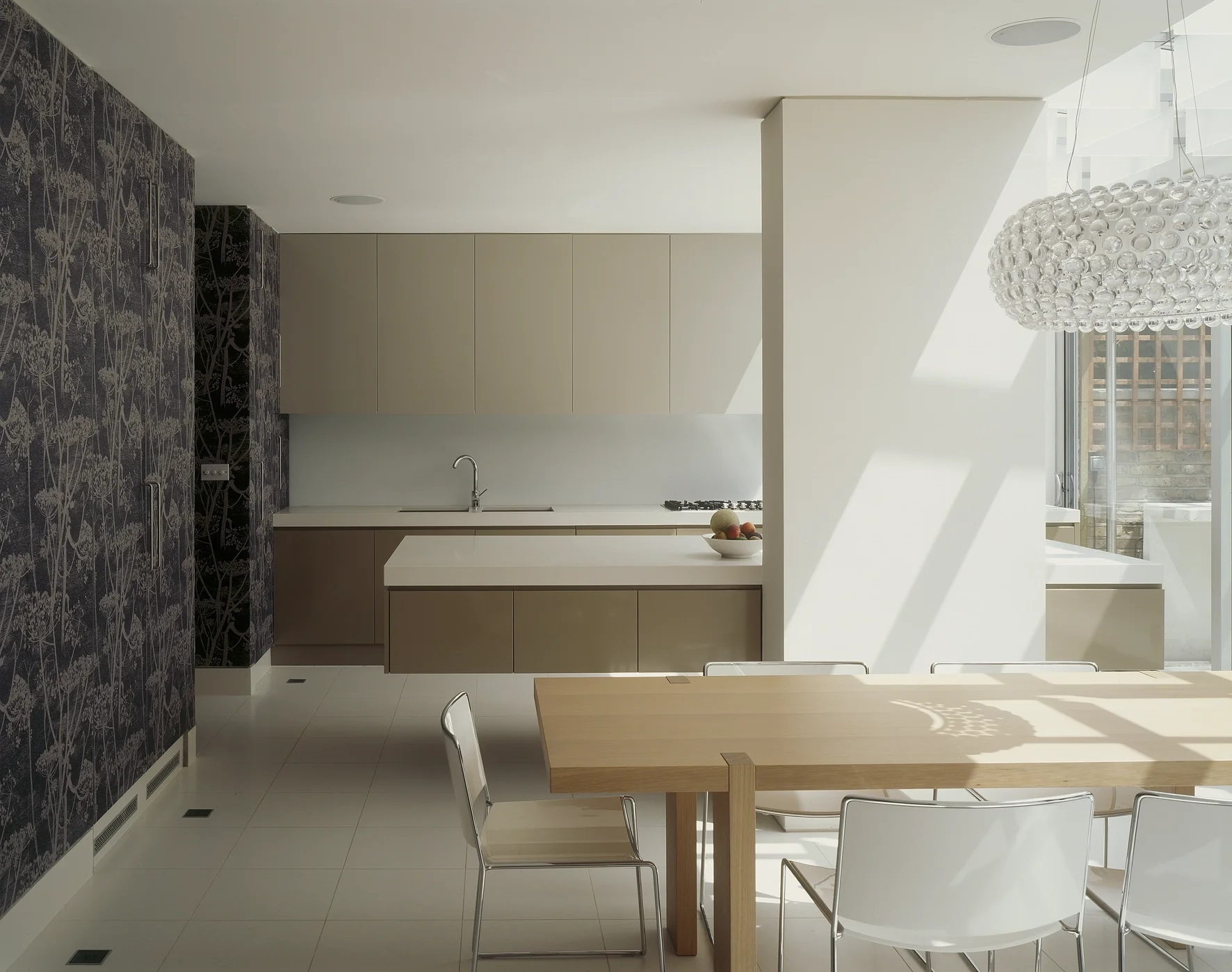Levitate's wandsworth house interior of the new sunlit kitchen and dining space, the true heart of this open-plan home.