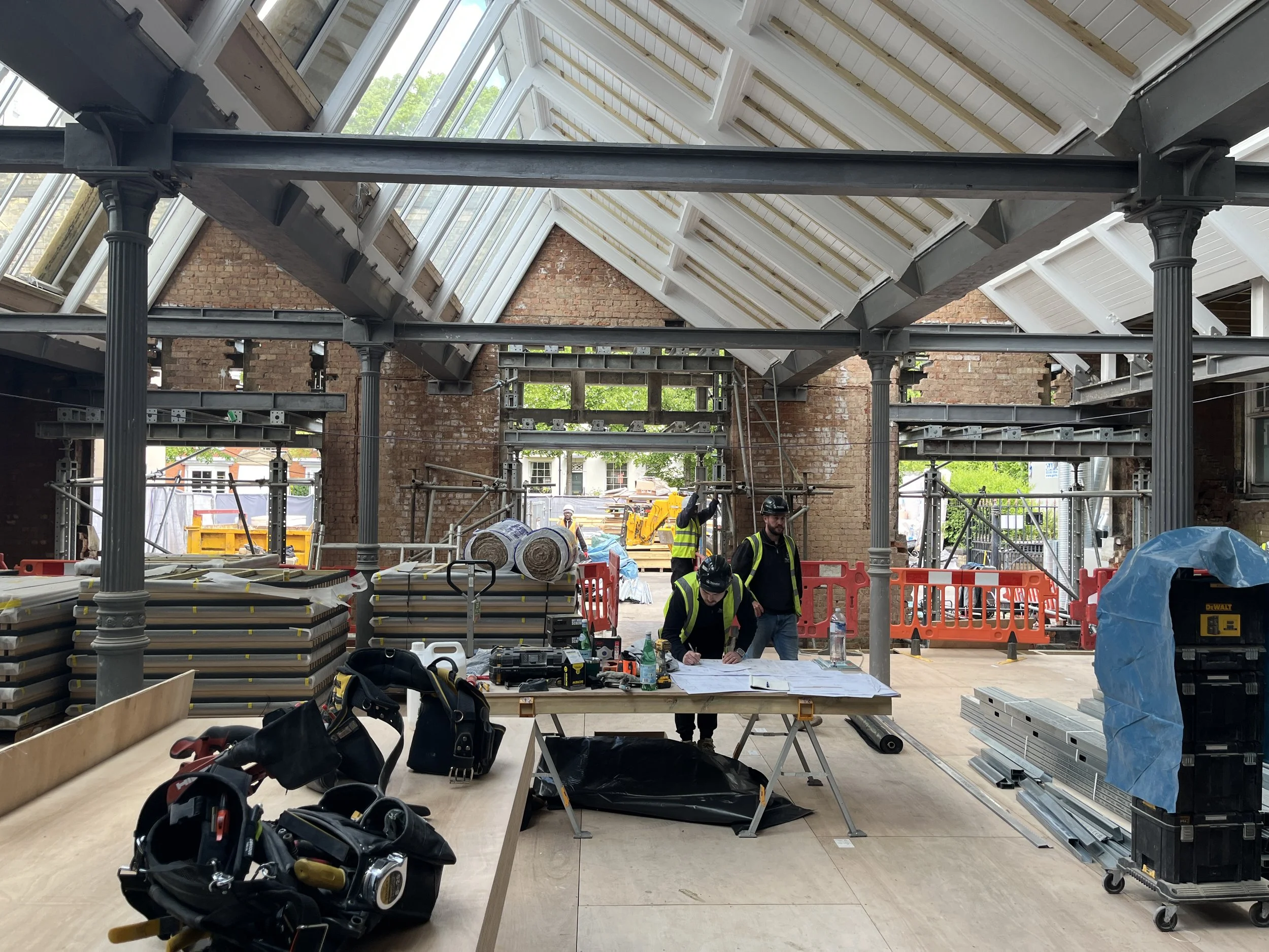 Site progress at Leicester Museum and Art Gallery
