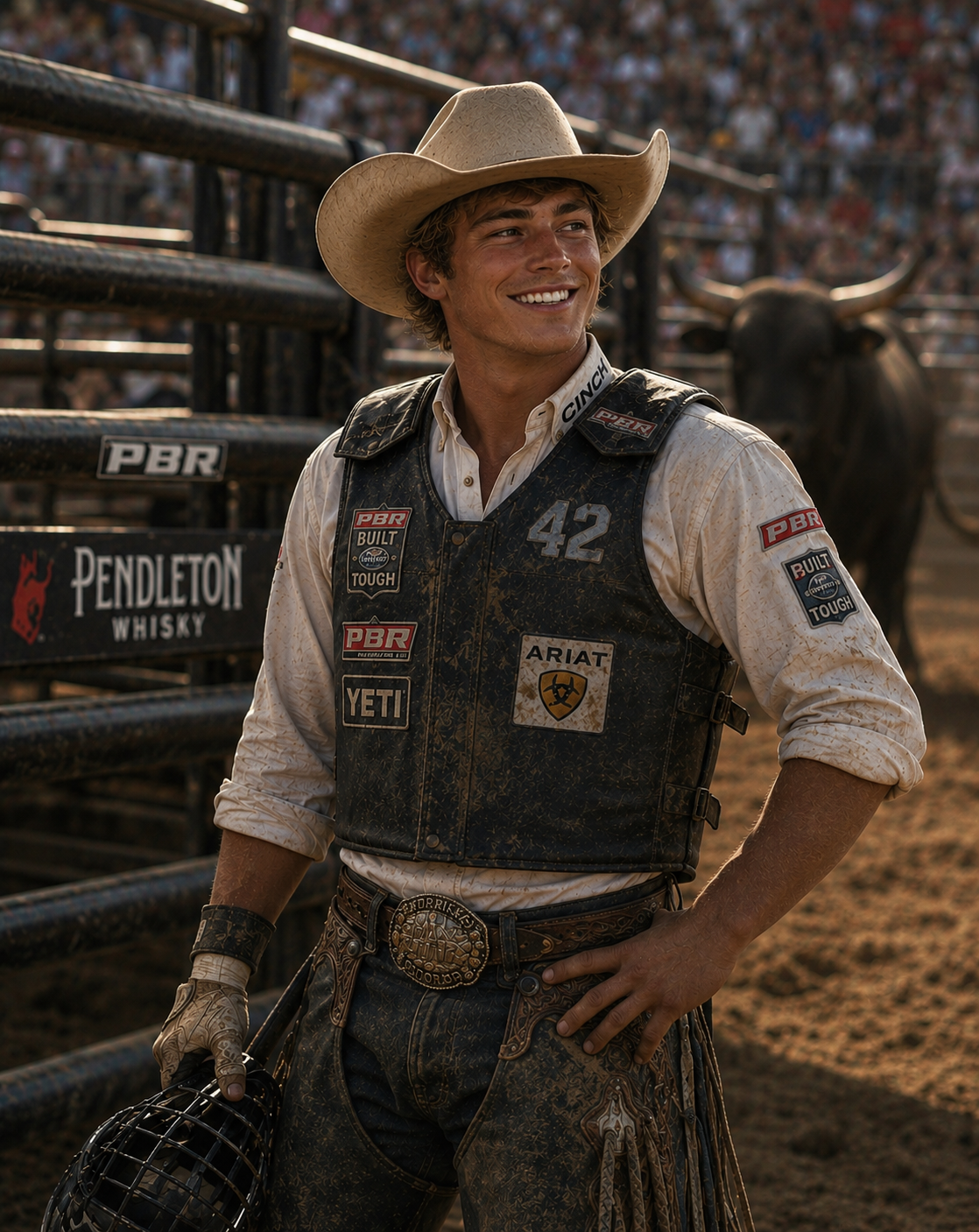 Jace - First Bull Riding contest - age 18