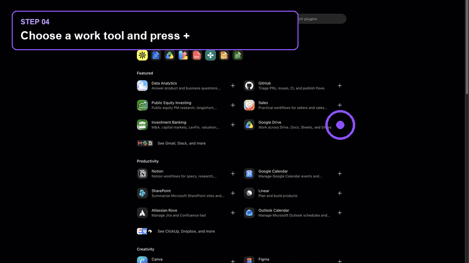 Connect work tools in ChatGPT Plugins