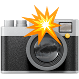 Emoji Fotocamera con esplosione sopra