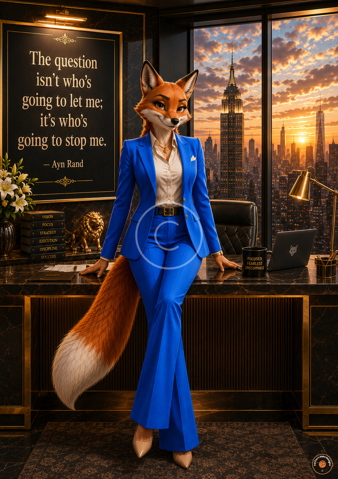 The Question Isn't Who's Going to Let Me, It's Who's Going to Stop Me Fox Poster