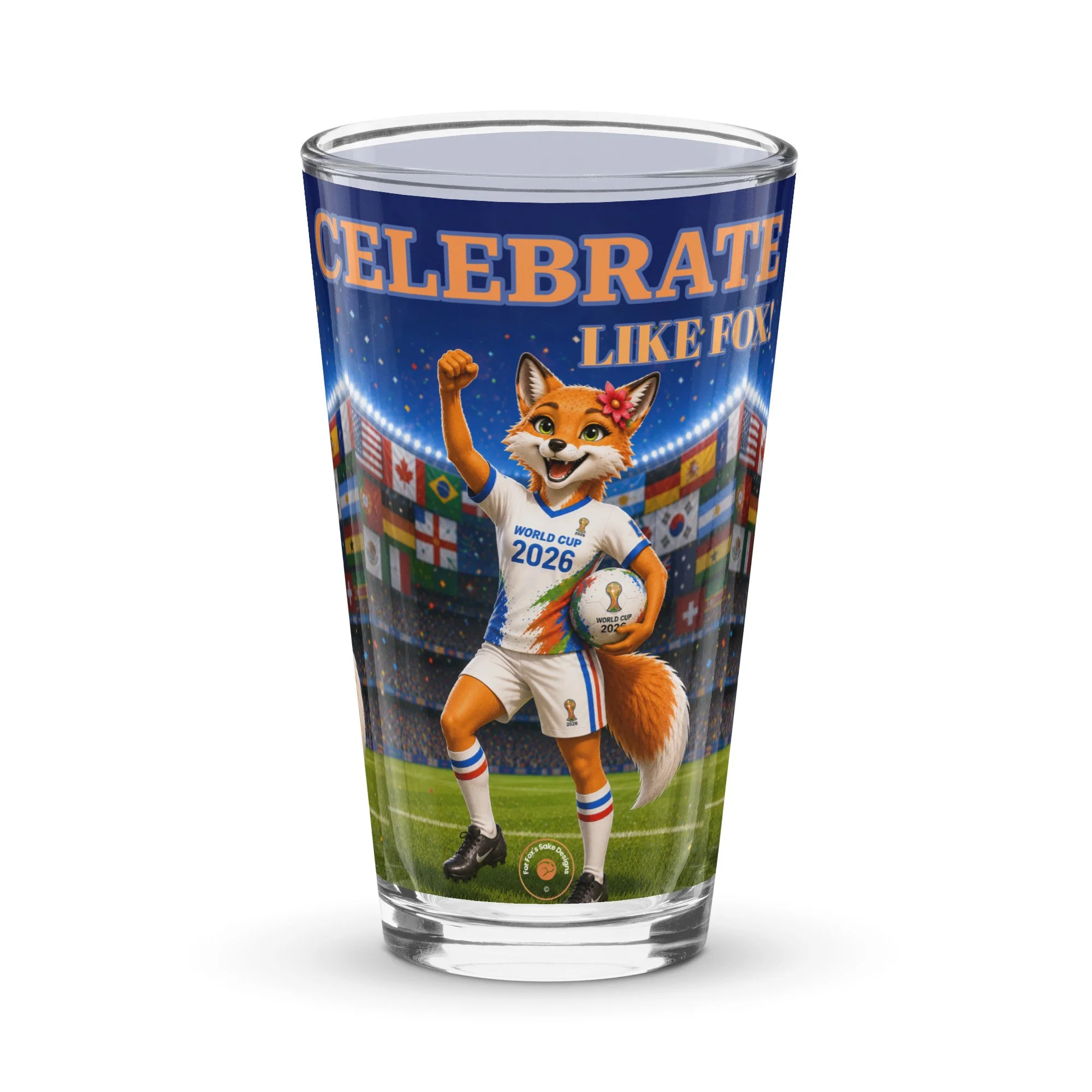 Celebrating Vixen World Cup 2026 Shaker Pint Glass - Limited Edition