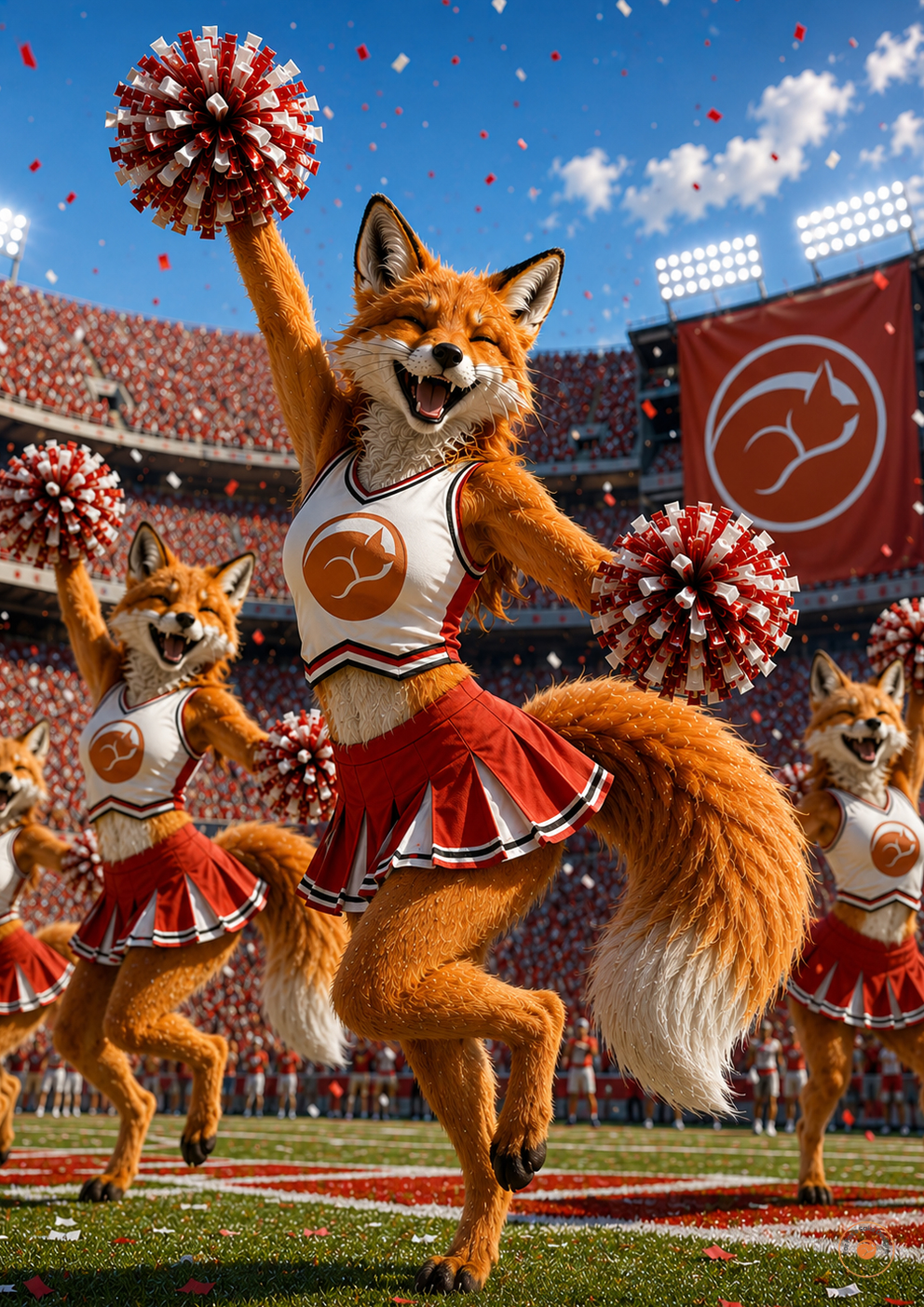 Fox Spirit Cheer Squad – Cheerleader Fox Stadium Poster