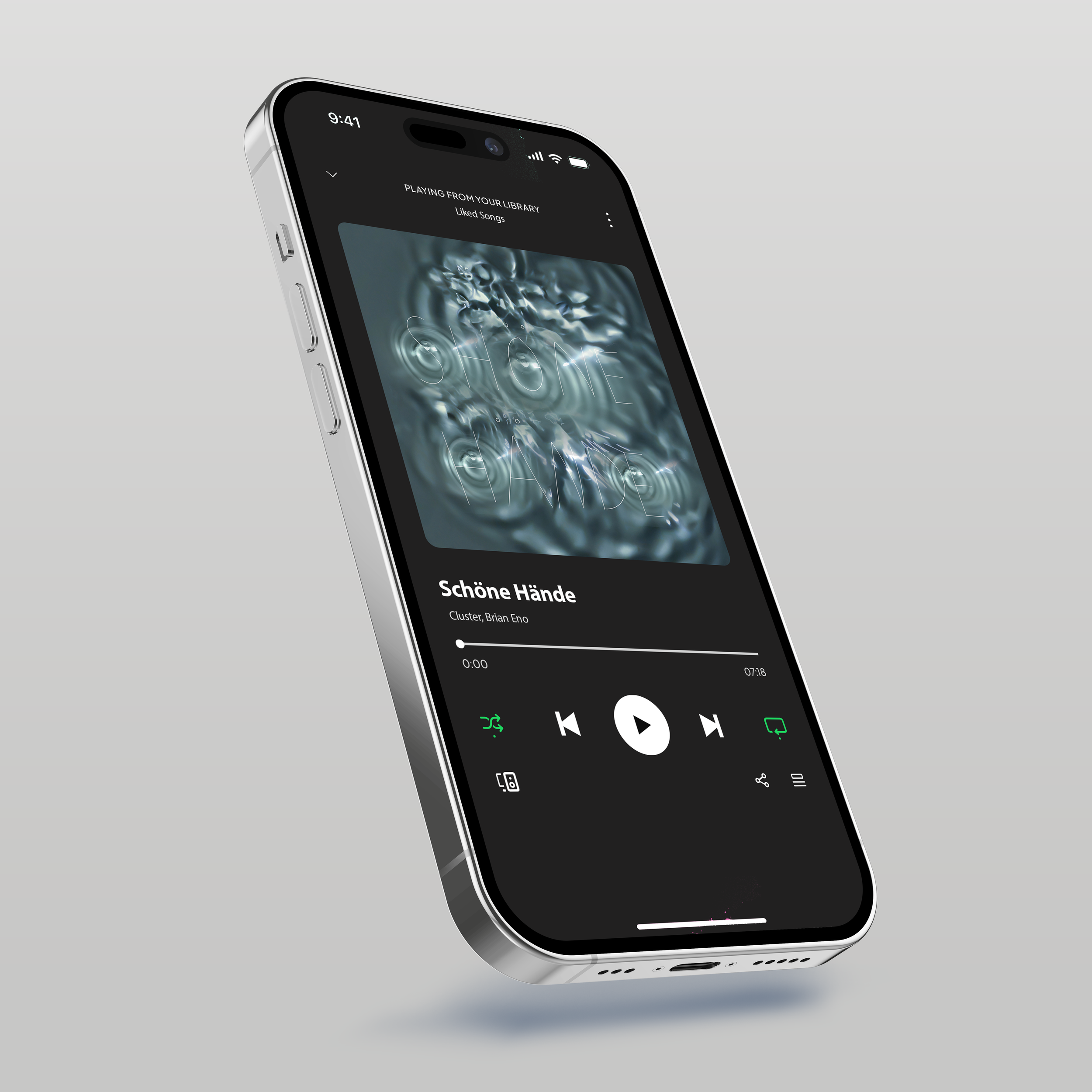 Schone hande Spotify on phone mockup.png