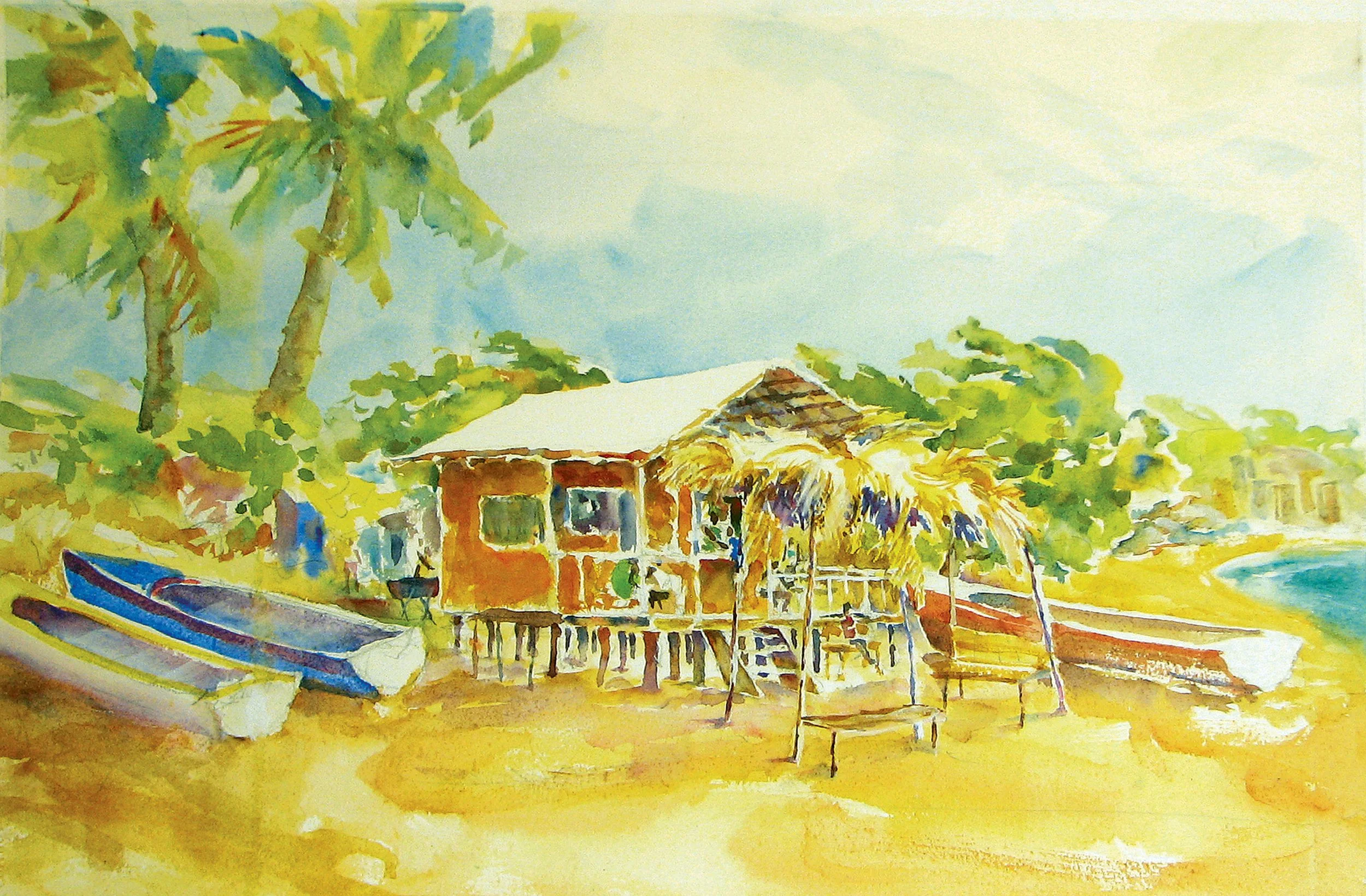  Eggy's 
 Watercolor by Tom Menihan  
15” X 11”  
Availability: Sold   