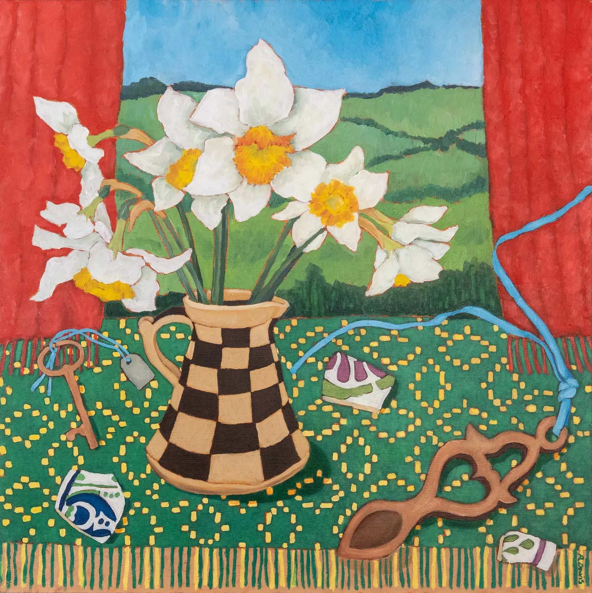 Spring Daffodils – 40cm x 40cm – Oil on Canvas