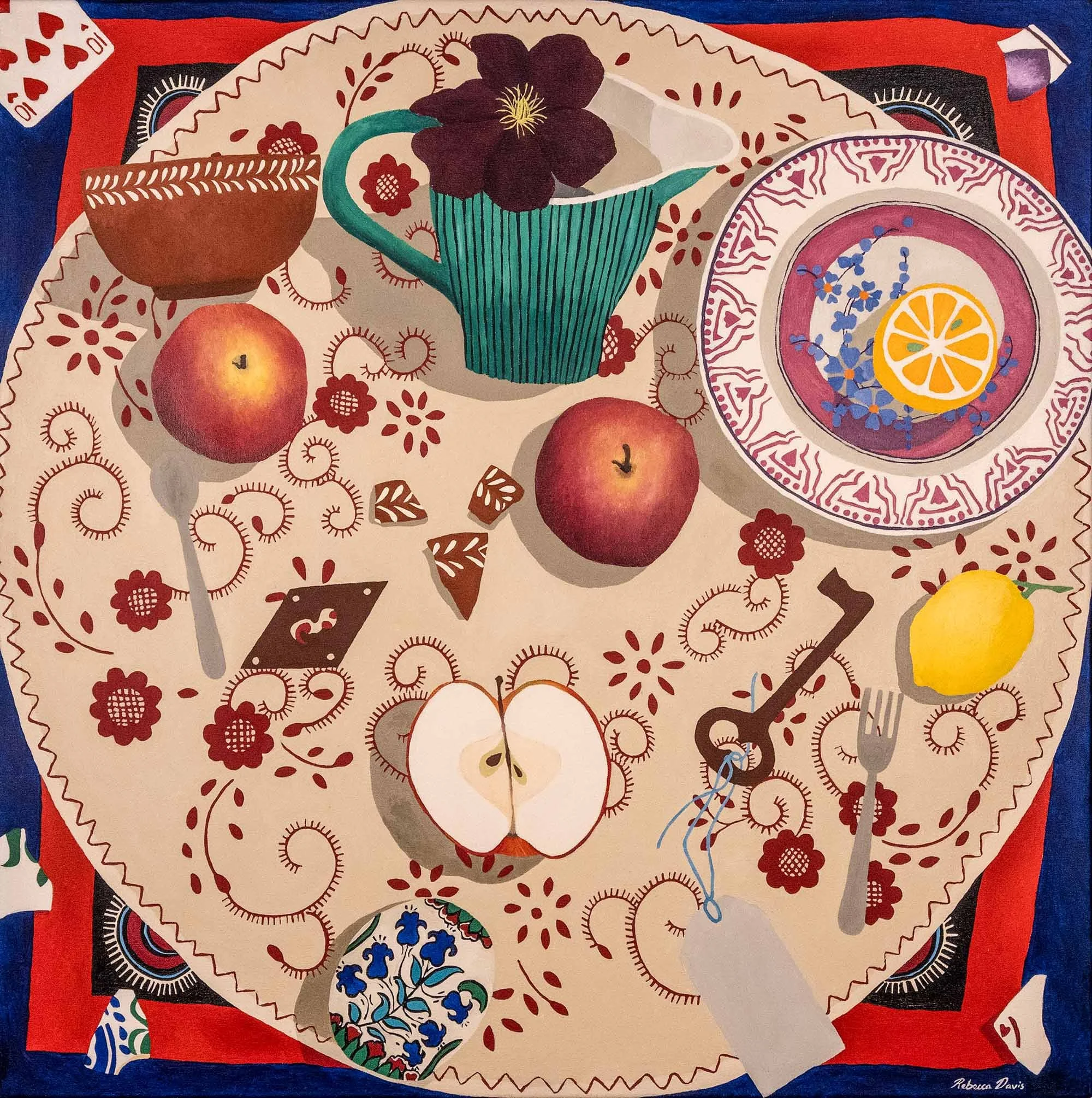 Apple Partly – 80cm x 80cm – Oil on Canvas