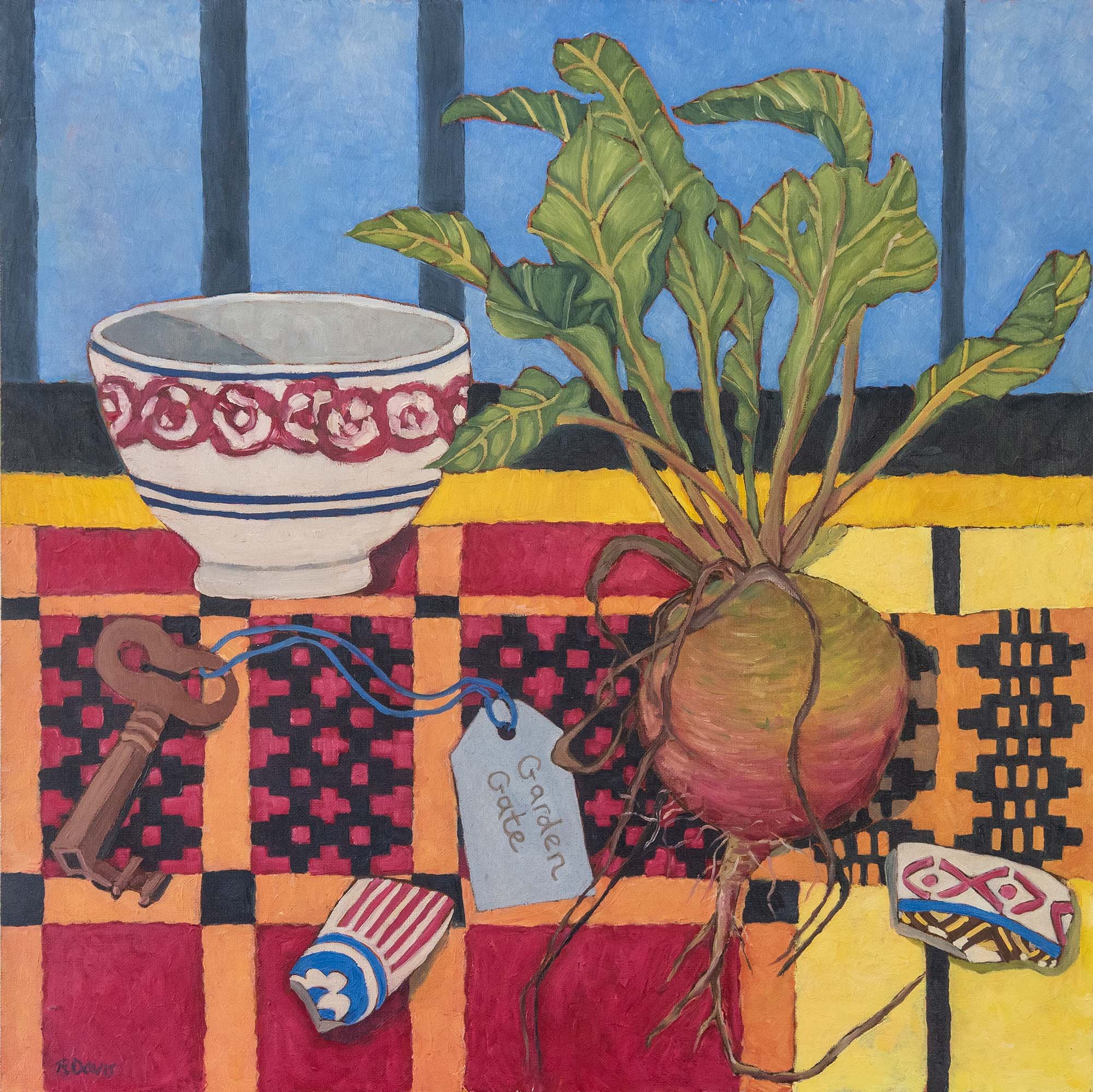 Garden Gate – 40cm x 40cm – Oil on Canvas Board