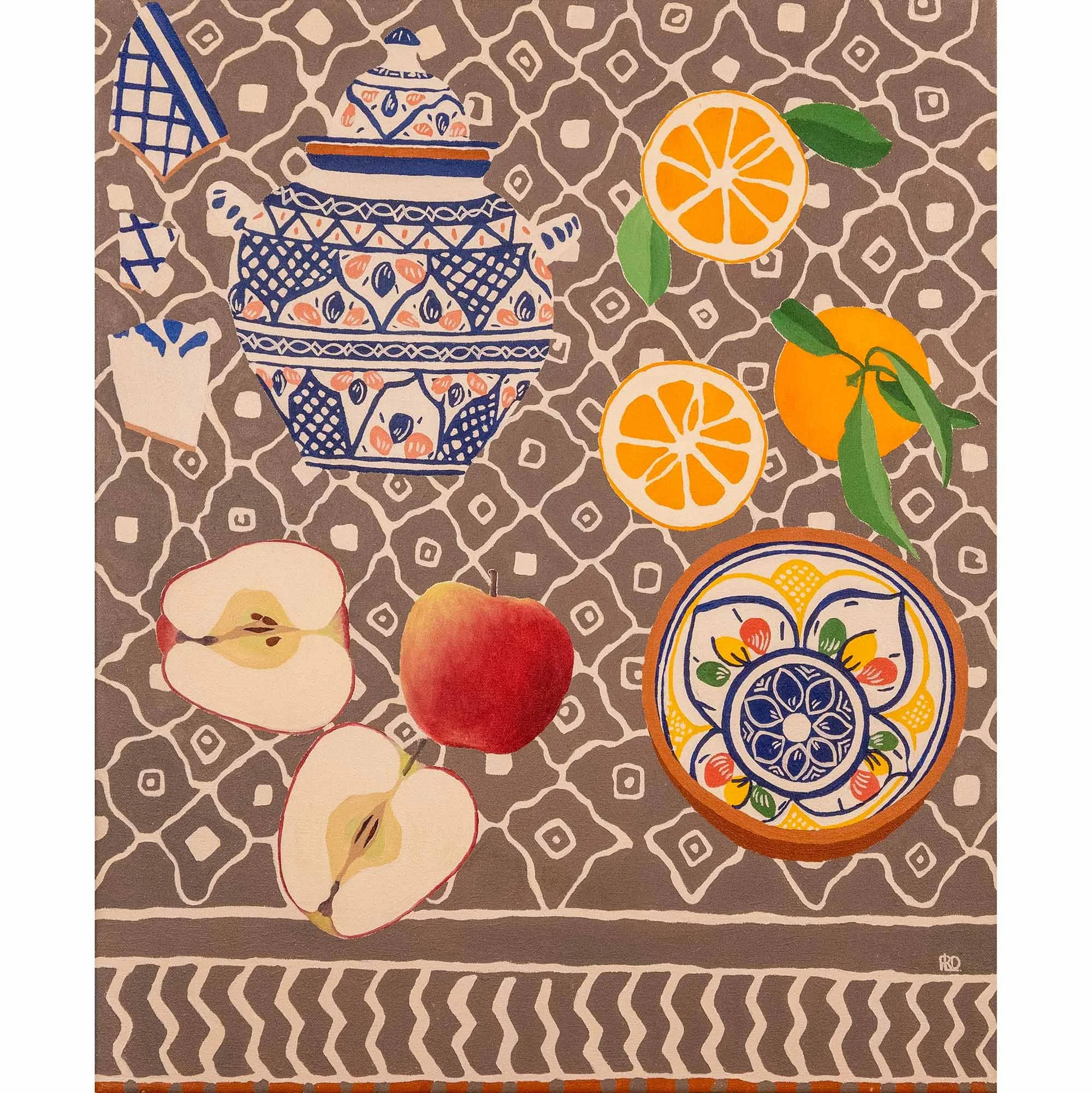Apples & Oranges – 60cm x 50cm – Oil on Canvas