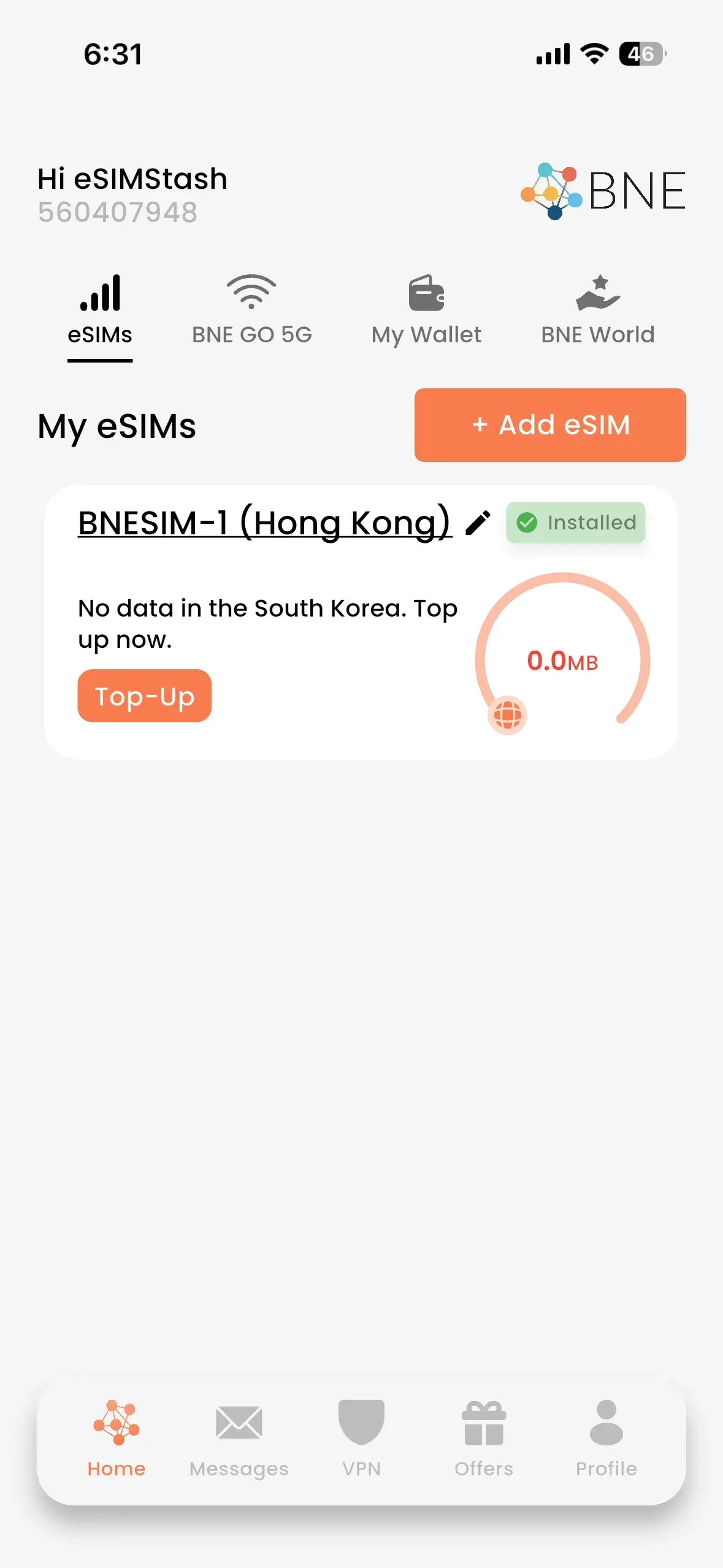 hong-kong-esim-installed-bnesim-app-taken-in-hong-kong-may-2026