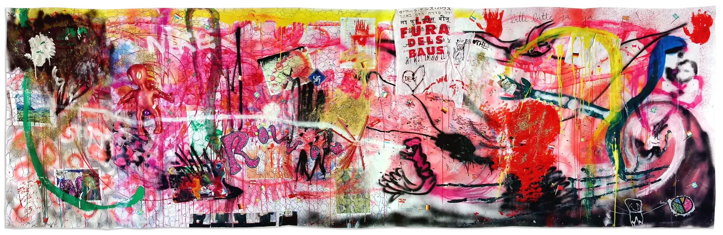 La Fura Dels Baus|2002|Mixed media on paper|160 x 420 cm