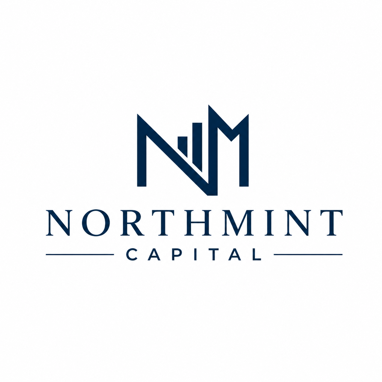 Logo for NorthmInt Capital featuring a stylized monogram 'NMC' above the company name in dark blue text.