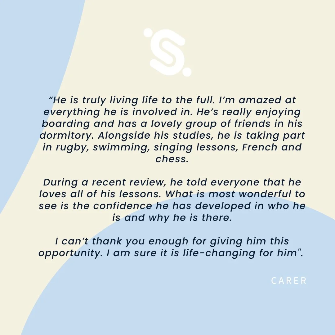New Beginnings🌟

We are delighted to hear how well our newly supported students have settled into their new schools.

Stories like these remind us why access to the right school environment matters. Seeing young people thrive, develop confidence, di