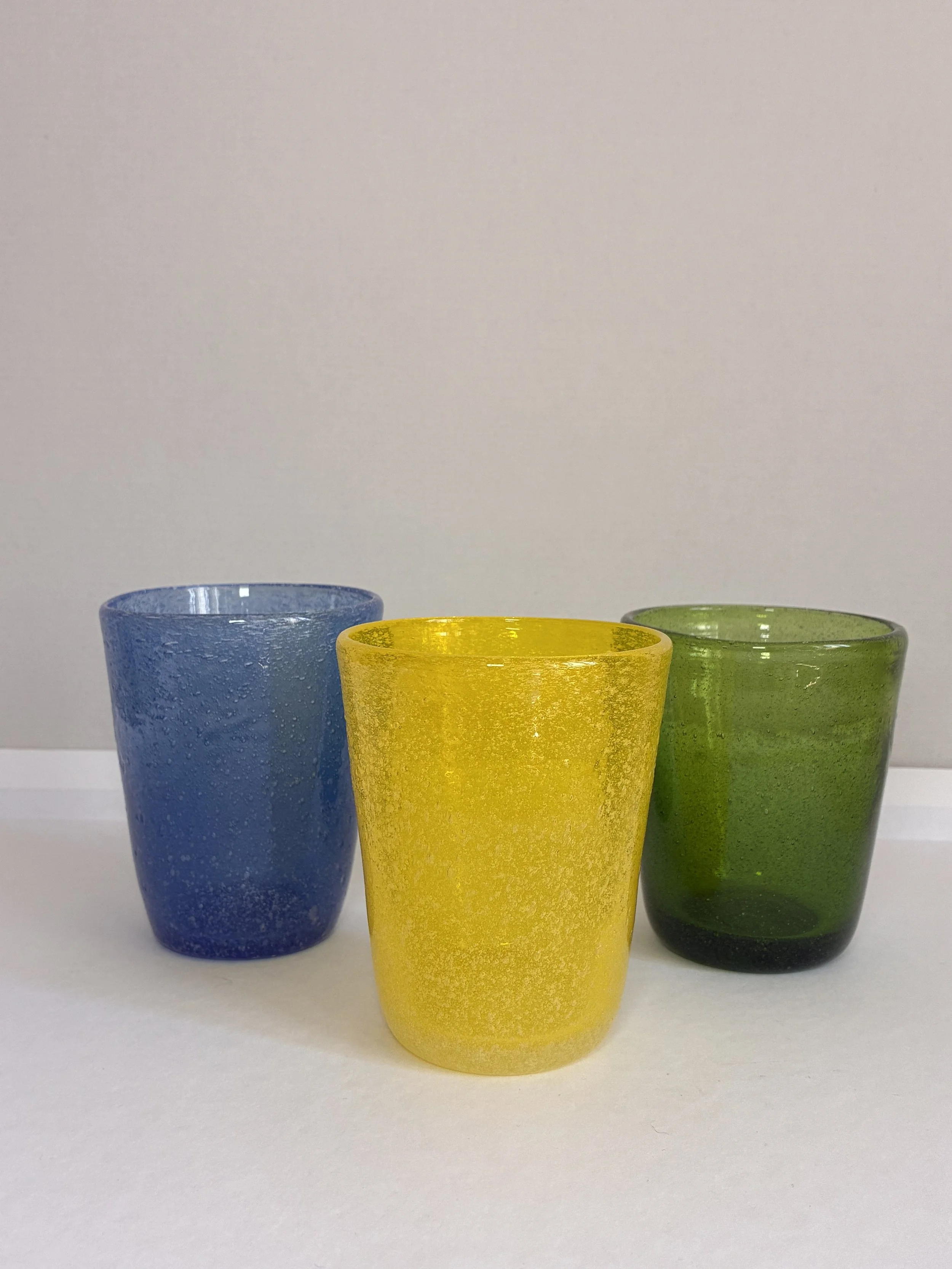 Verres à eau en verre soufflé