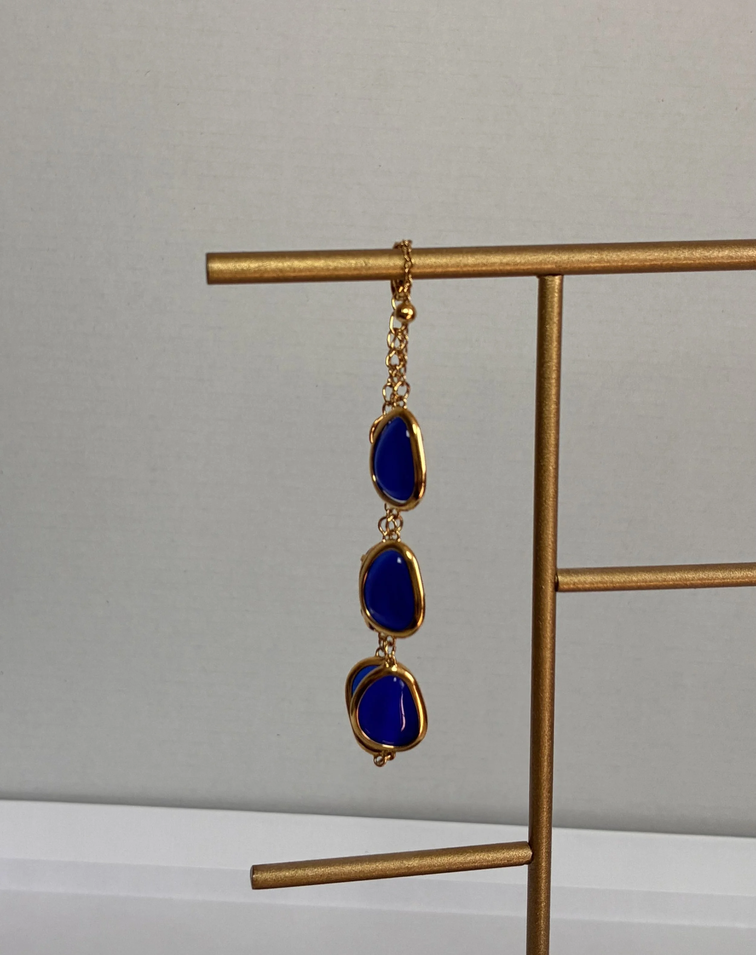 Bracelet fantasie pierre bleues