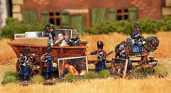 The following 28mm Napoleonic images are courtesy of the very talented artist and wargames author Stephen Maughan. He makes extensive use of Tajima1 basing tufts within his highly imaginative and well executed dioramas and wargames bases.