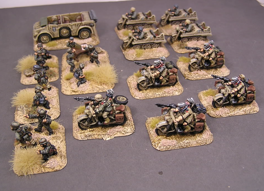 15mm WW2 German Fallschirmjager ( Paratroopers)