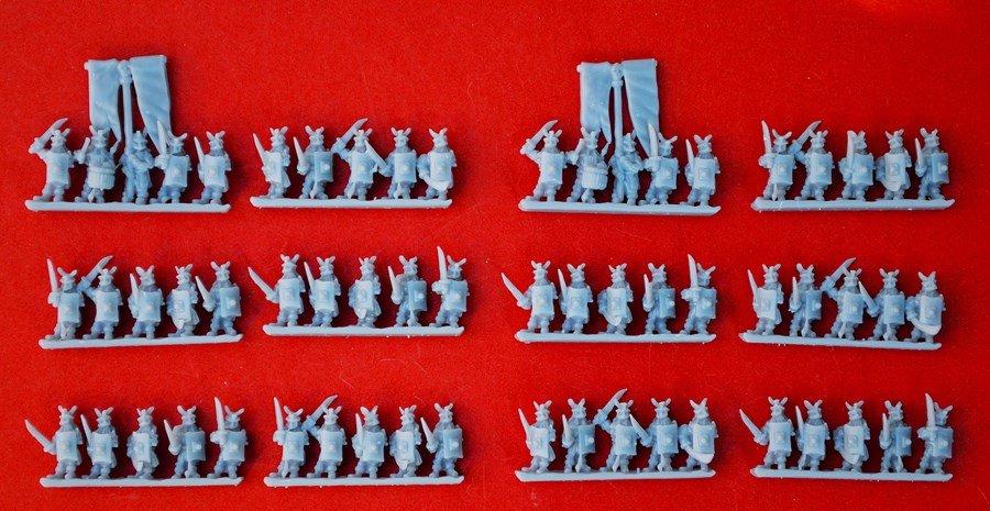 10mm Evil Men of the East Swordsmen (x12 Strips)