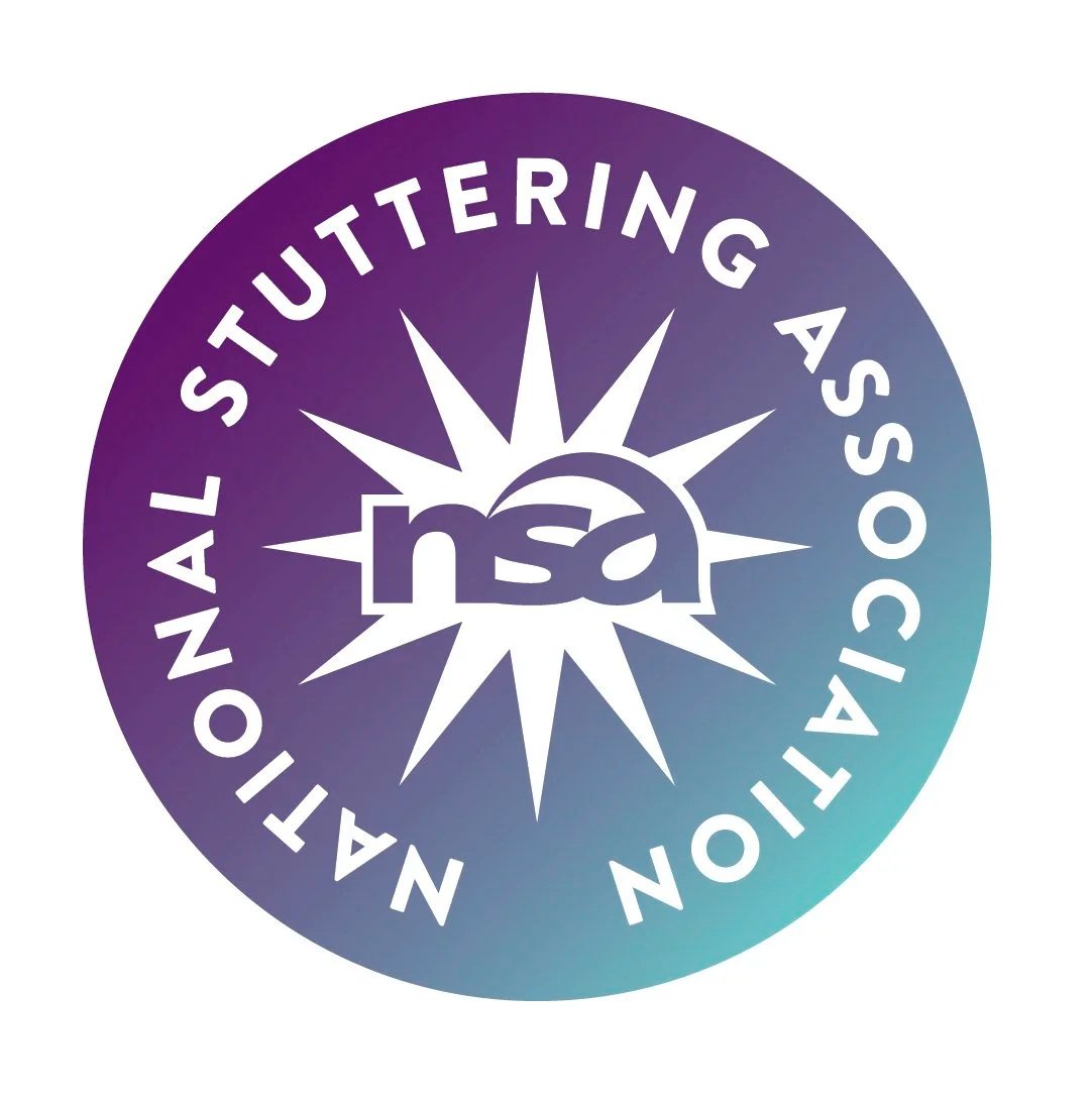 National Stuttering Association logo, providing resources for people who stutter