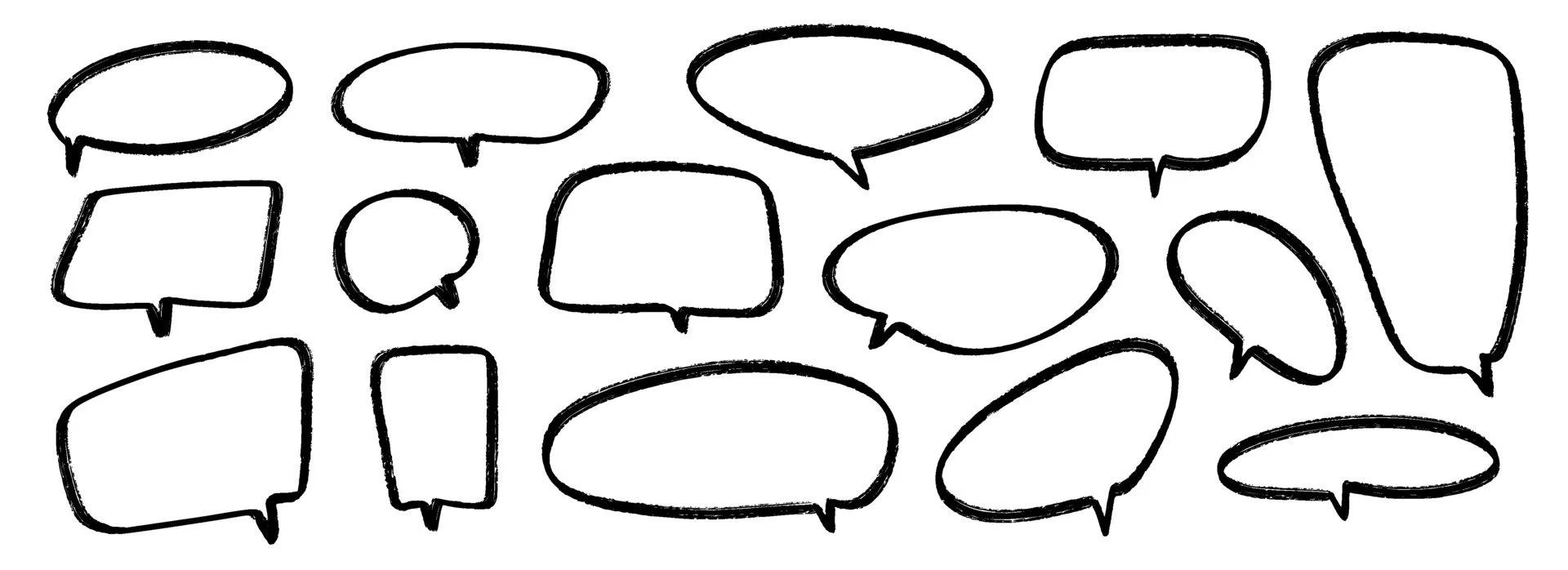 hand-drawn-back-white-speech-bubbles