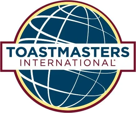 Toastmasters International logo, providing meetings for people to practice public speaking