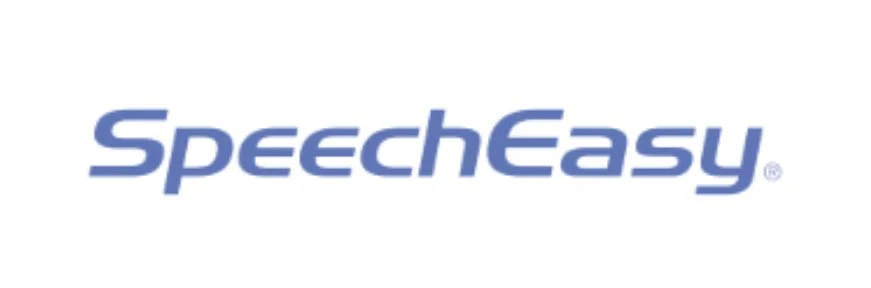 SpeechEasy logo, a fluency device used for people who stutter