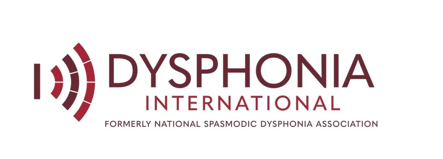 Dysphonia International logo, for people with spasmodic dysphonia