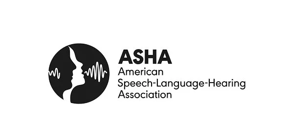 American Speech-Language-Hearing Association logo, for info on communication disorders