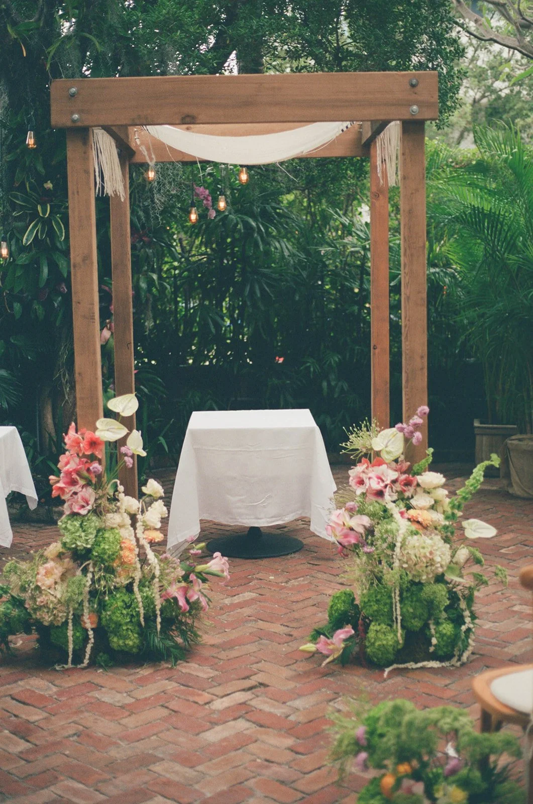 Wooden Chuppah Rental at Casa Tua 