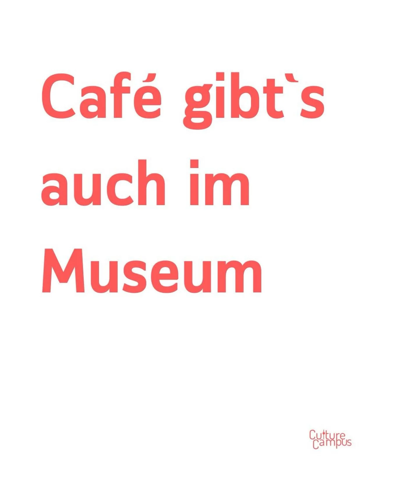 Caf&eacute; gibt&lsquo;s auch im Museum!

-

#kultur #berlin #cafe #art #cozysunday