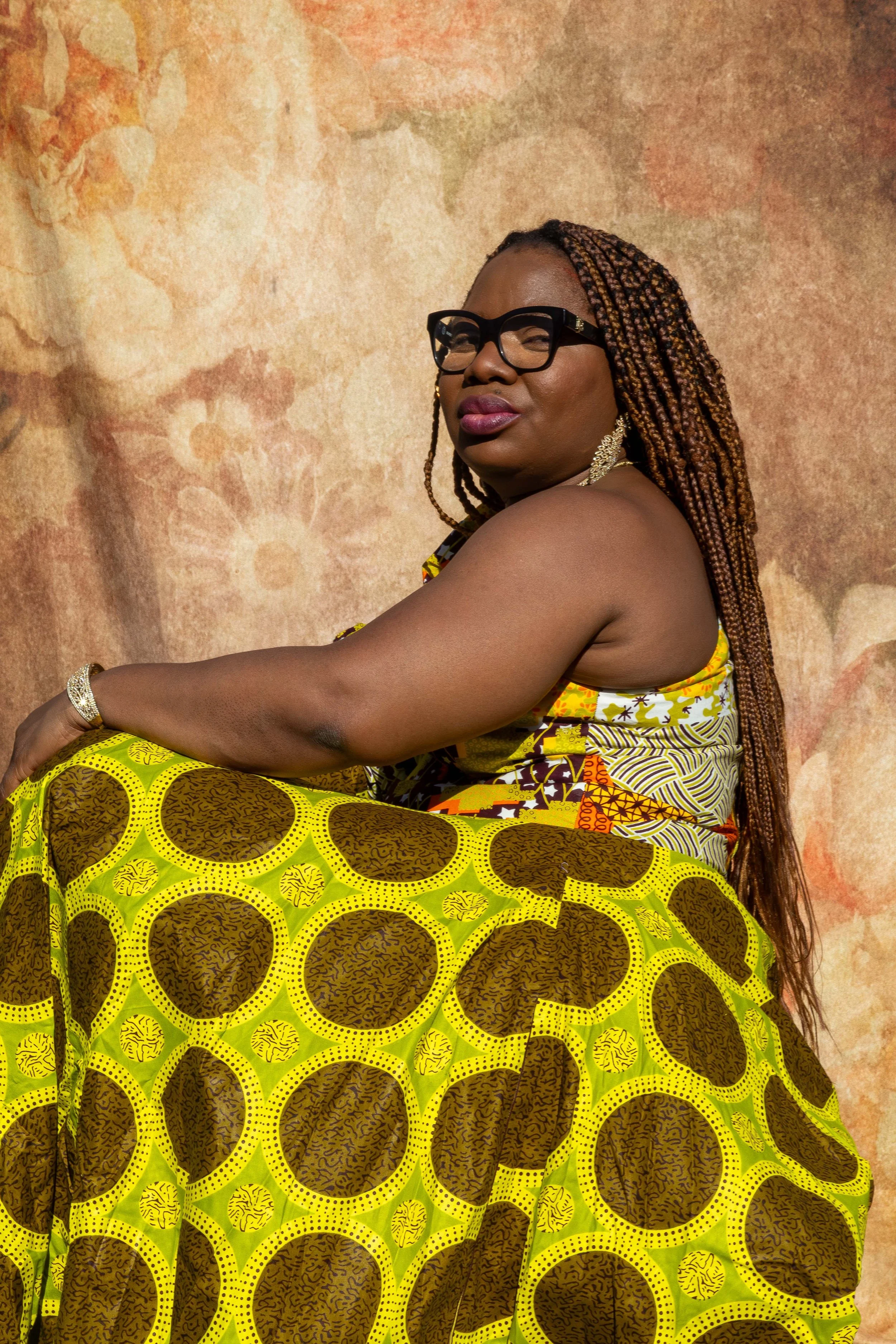 Nigeria, the Yoruba tribe. Representing the Ankara fabric.
