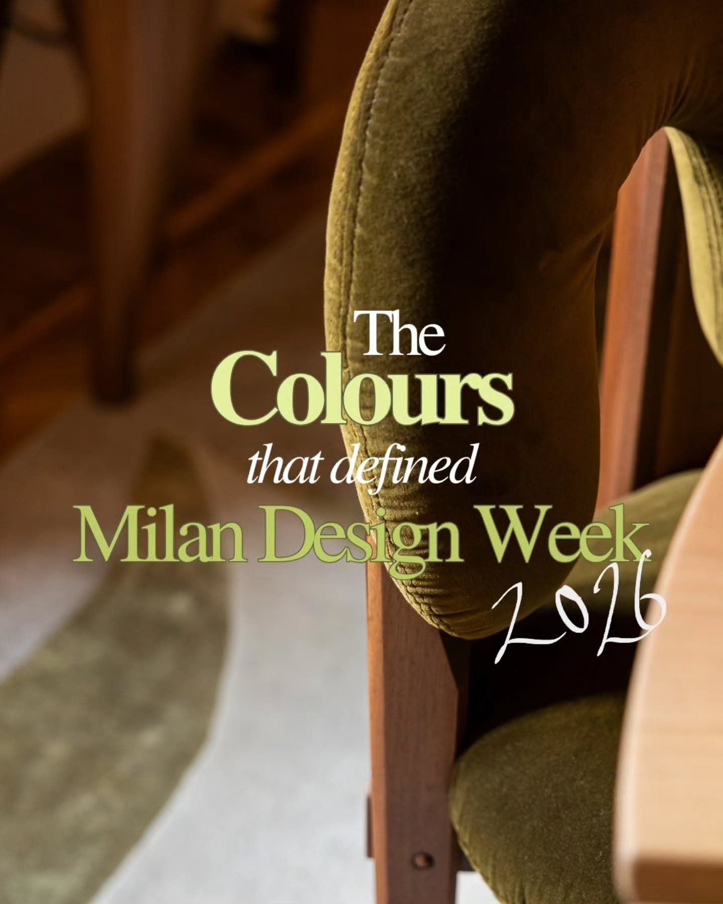 It&rsquo;s here! My take on the colours from Milan Design Week 2026 🎉

From rich olives and chocolate browns to the dreamiest dusty blues (plus a few surprises), these☝️are the colours I couldn&rsquo;t stop noticing all week 😍

Translating insights