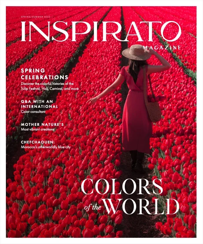 Cover of Inspirato magazine colors of the world