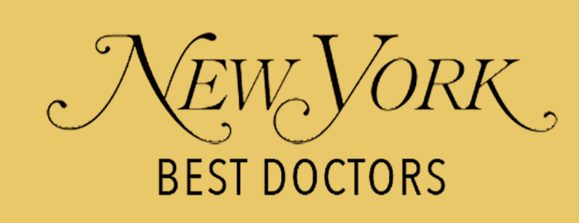 Text reading 'New York Best Doctors' on a yellow background