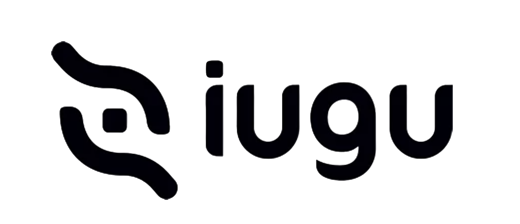 Logotipo do aplicativo de mensagens IUGU com desenho de duas mãos formando um símbolo.