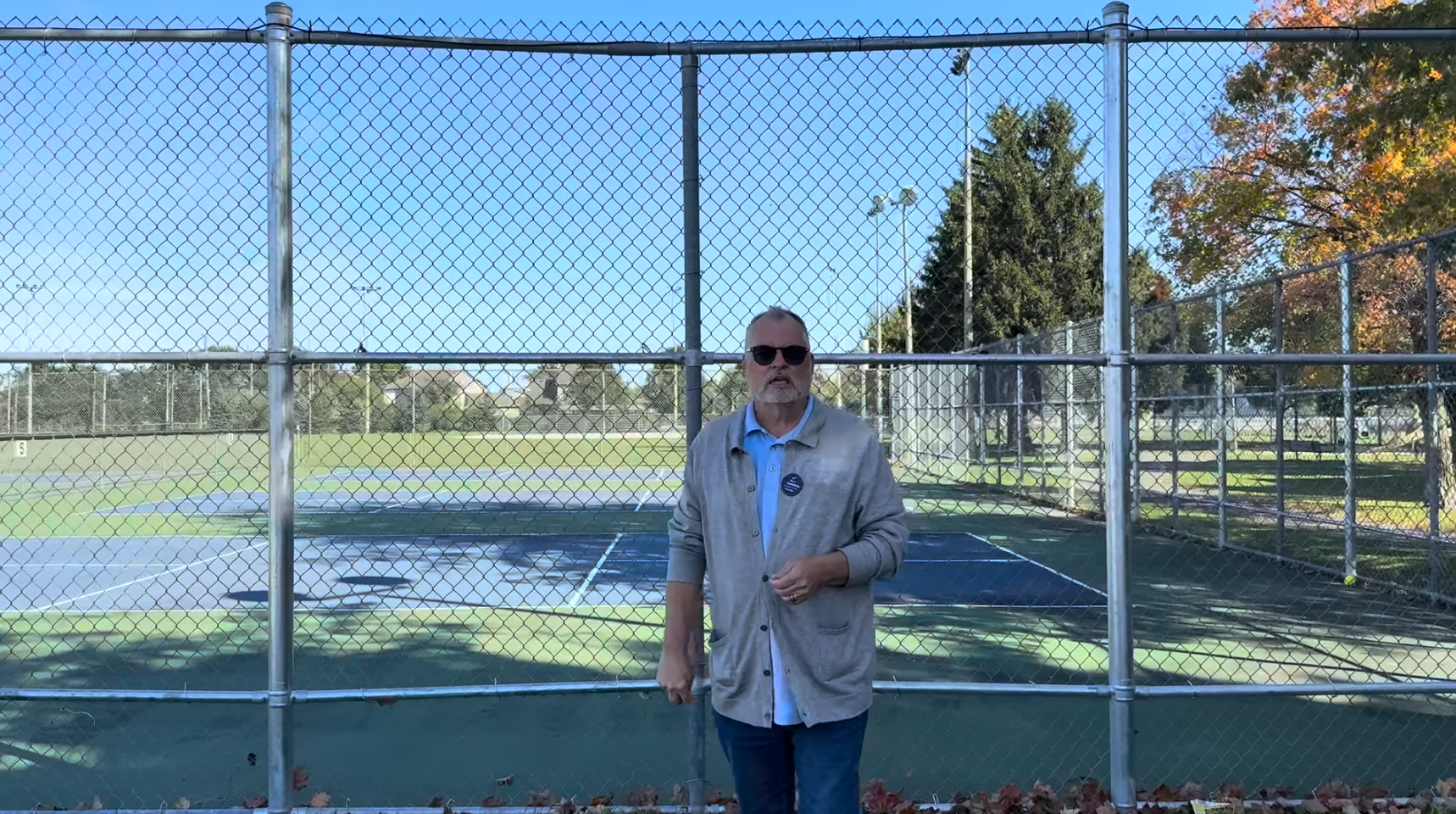 Steve on Virgil pickleball