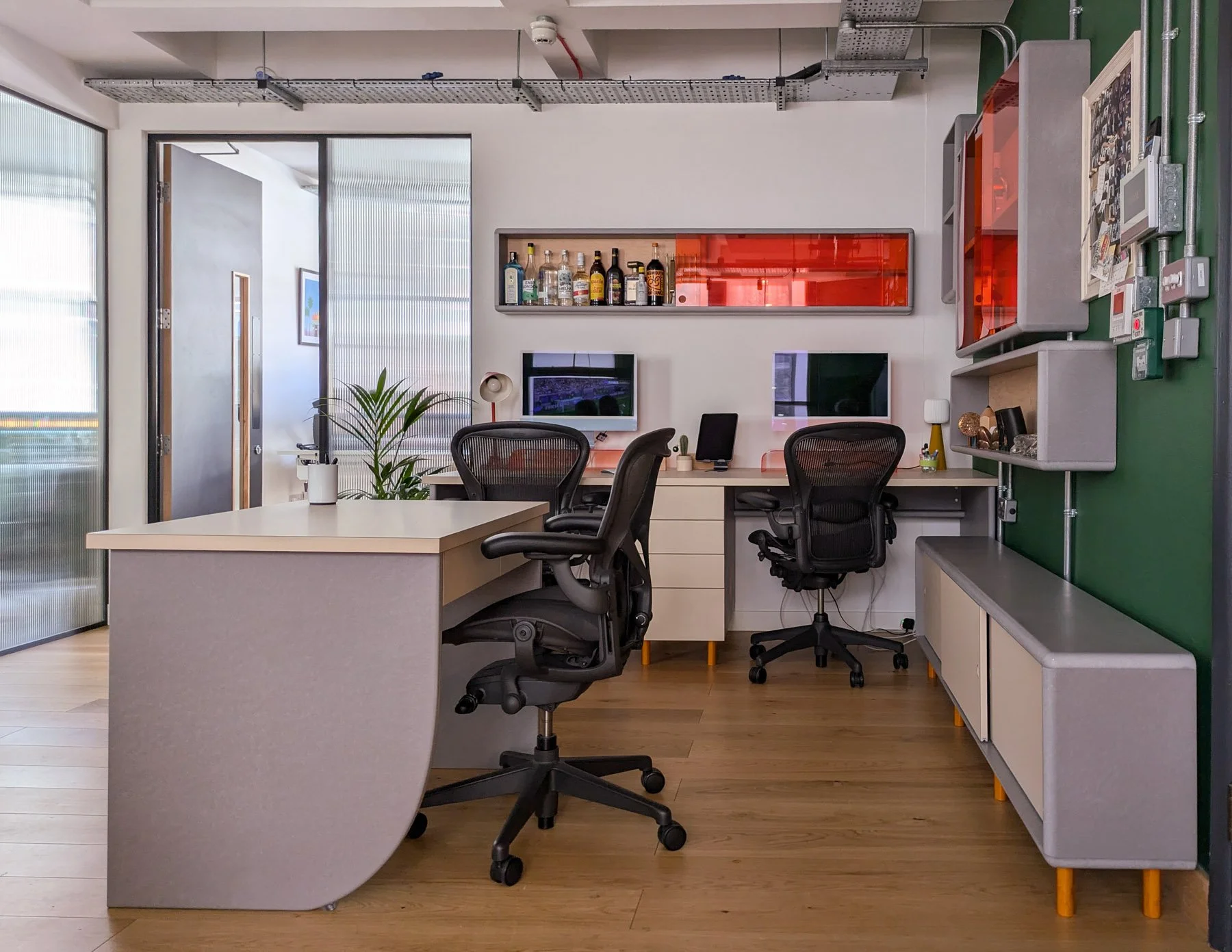 Custom office joinery package in Old Street, Shoreditch